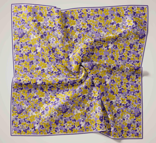 Silk Home Soft Eşarp 47317 Mavi Karışık Desen 