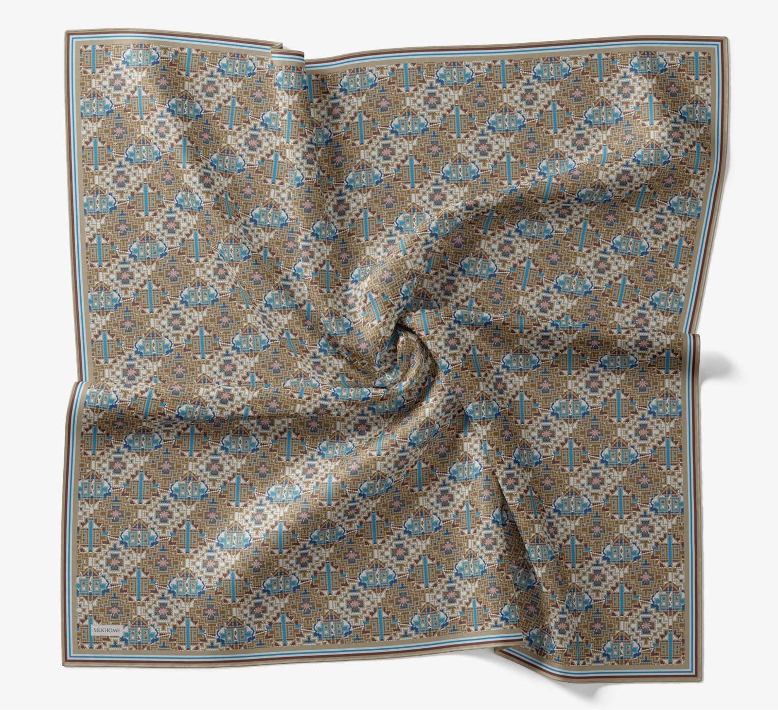 Silk Home Soft Eşarp Etnik Desenli