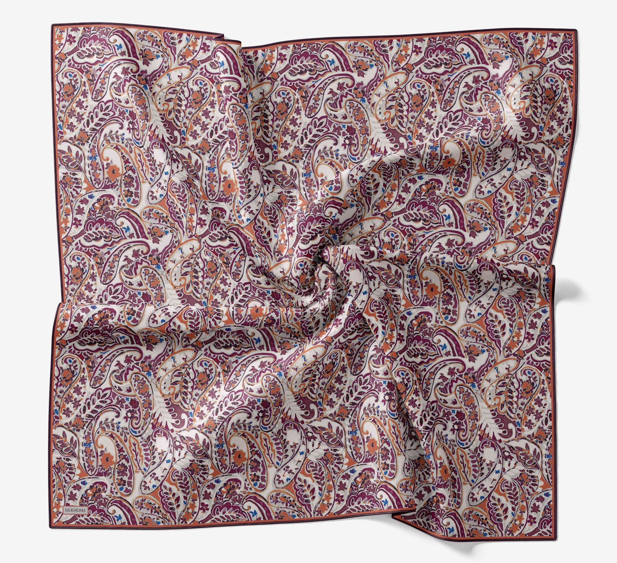 Silk Home Soft Eşarp IST 04675 - 8 Pembe Etnik Desen