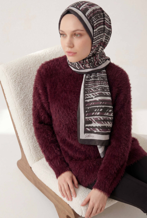 Silk Home Soft Şal IST 481001-11 Siyah Şerit Desen