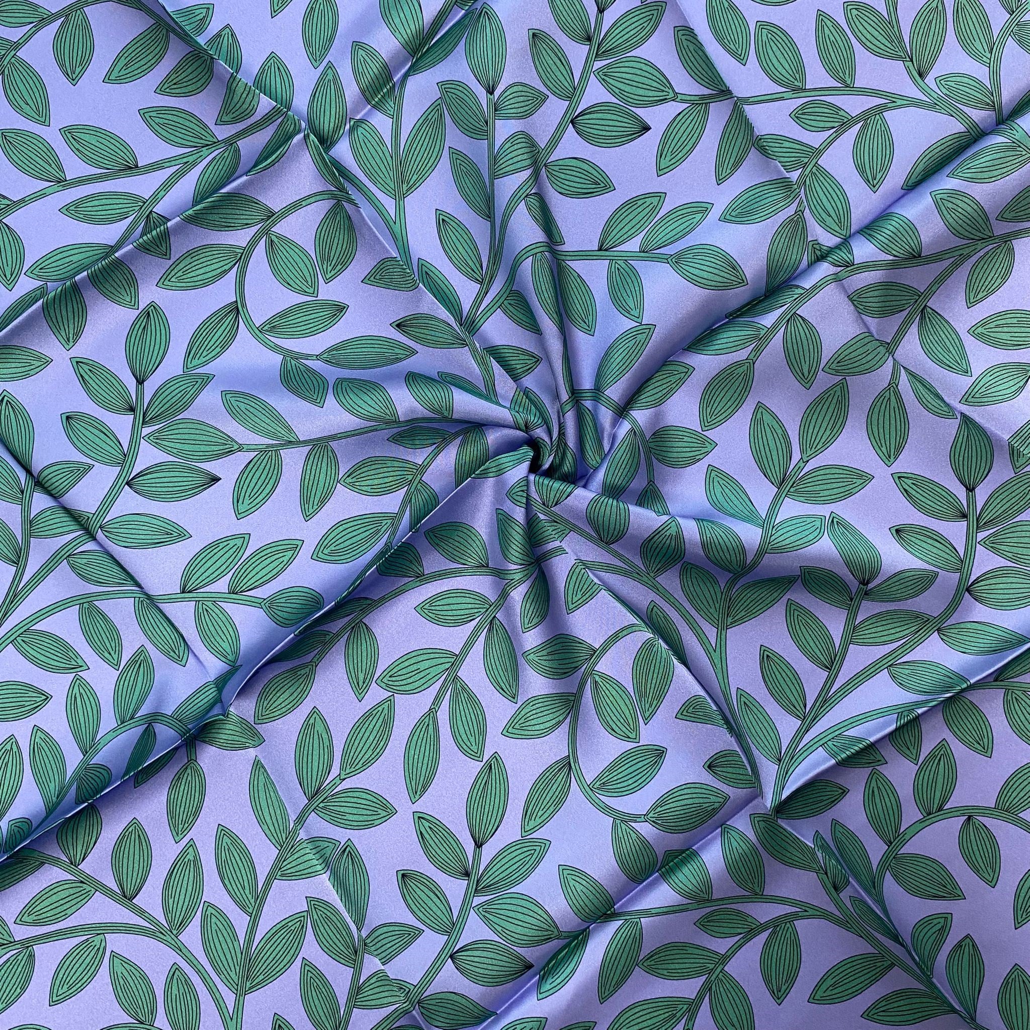 Silk Home Sura Saf İpek 11397 - 25 Lila Çiçek Desen