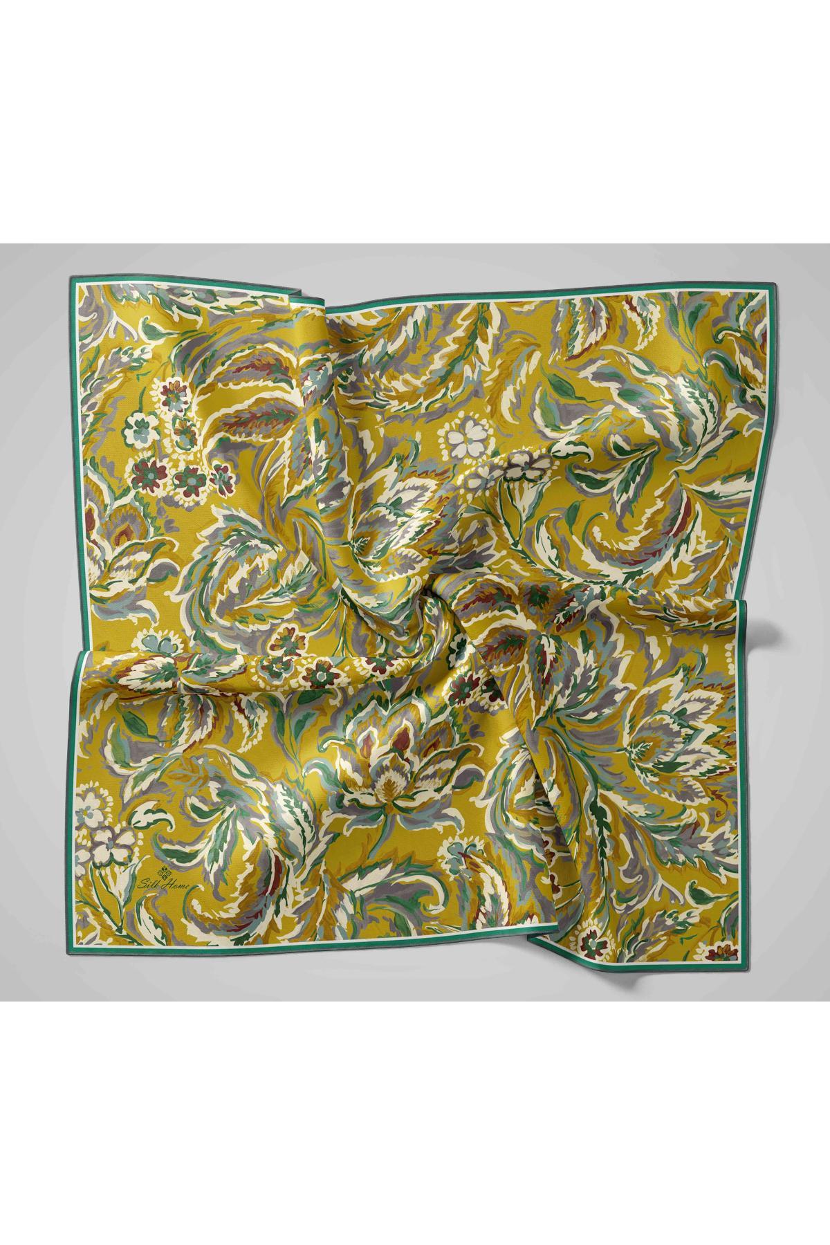 Silk Home Tivil İpek Eşarp 11469-06 Benetton Karışık Desen