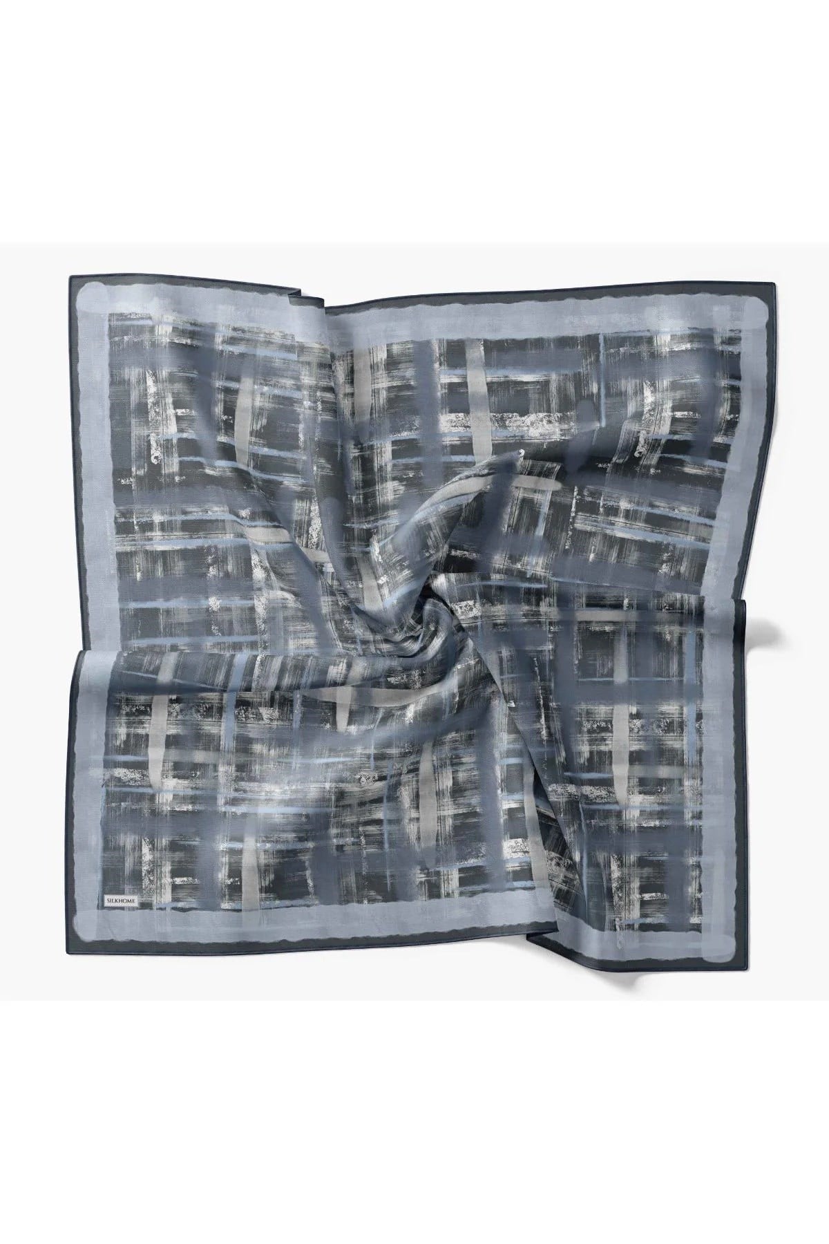 Silk Home Tivil İpek Eşarp 11527 - 14 Petrol Yeşili Batik Desen 