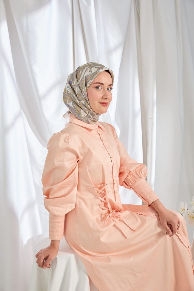 Silk Home Tivil İpek Eşarp Ottoman Paisley Ekru