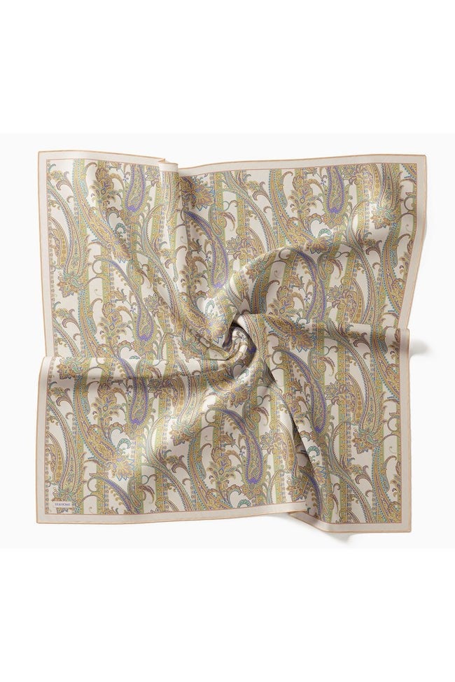 Silk Home Tivil İpek Eşarp Ottoman Paisley Ekru