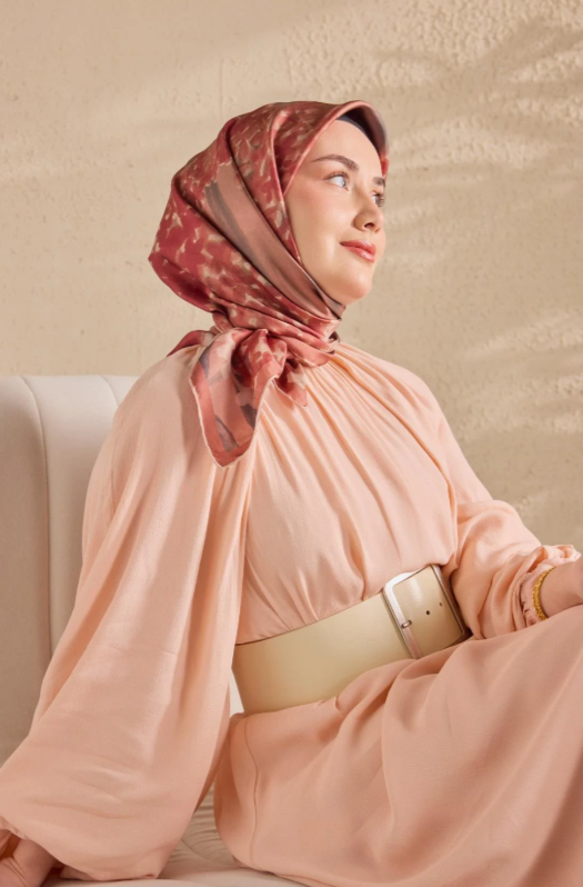 Silk Home Tivil Saf İpek IST 11526-05 Bloom Somon Desen 