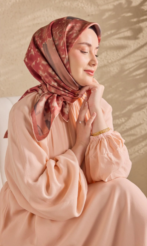 Silk Home Tivil Saf İpek IST 11526-05 Bloom Somon Desen 