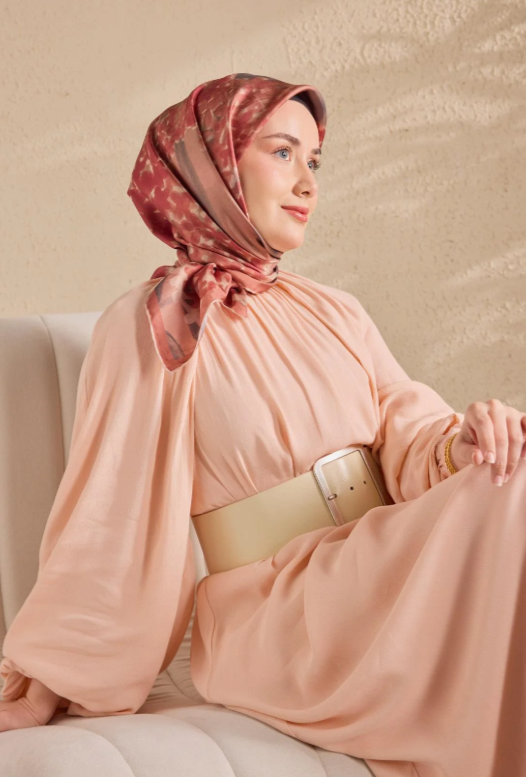 Silk Home Tivil Saf İpek IST 11526-05 Bloom Somon Desen 