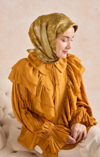 Silk Home Tivil Saf İpek IST 11526-10 Bloom Sarı Desen 
