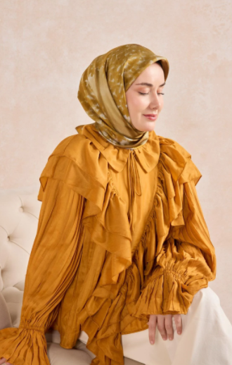 Silk Home Tivil Saf İpek IST 11526-10 Bloom Sarı Desen 