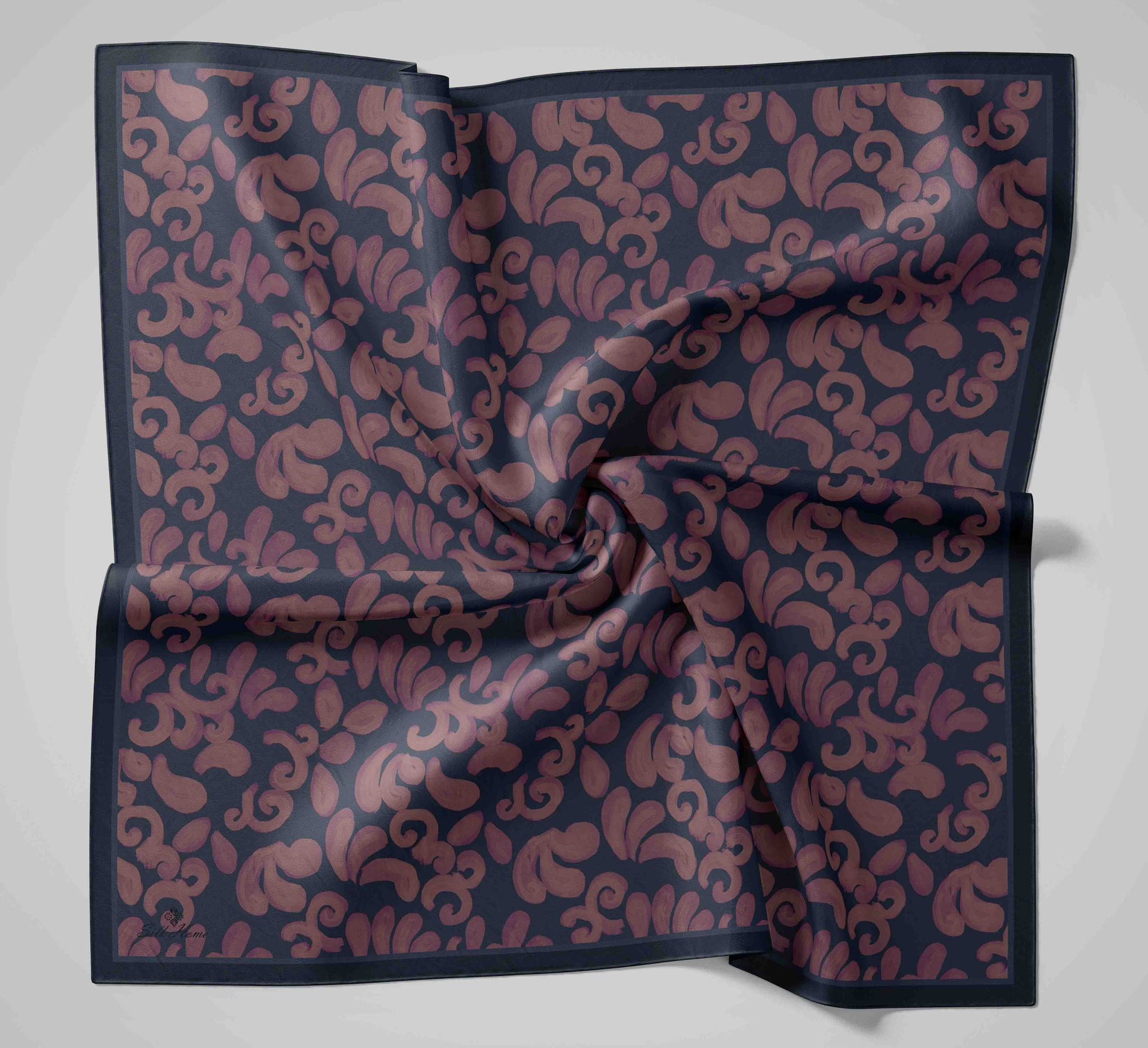 Silk Home Velora Eşarp IST 160004-20 Lacicert  Soyut Desen