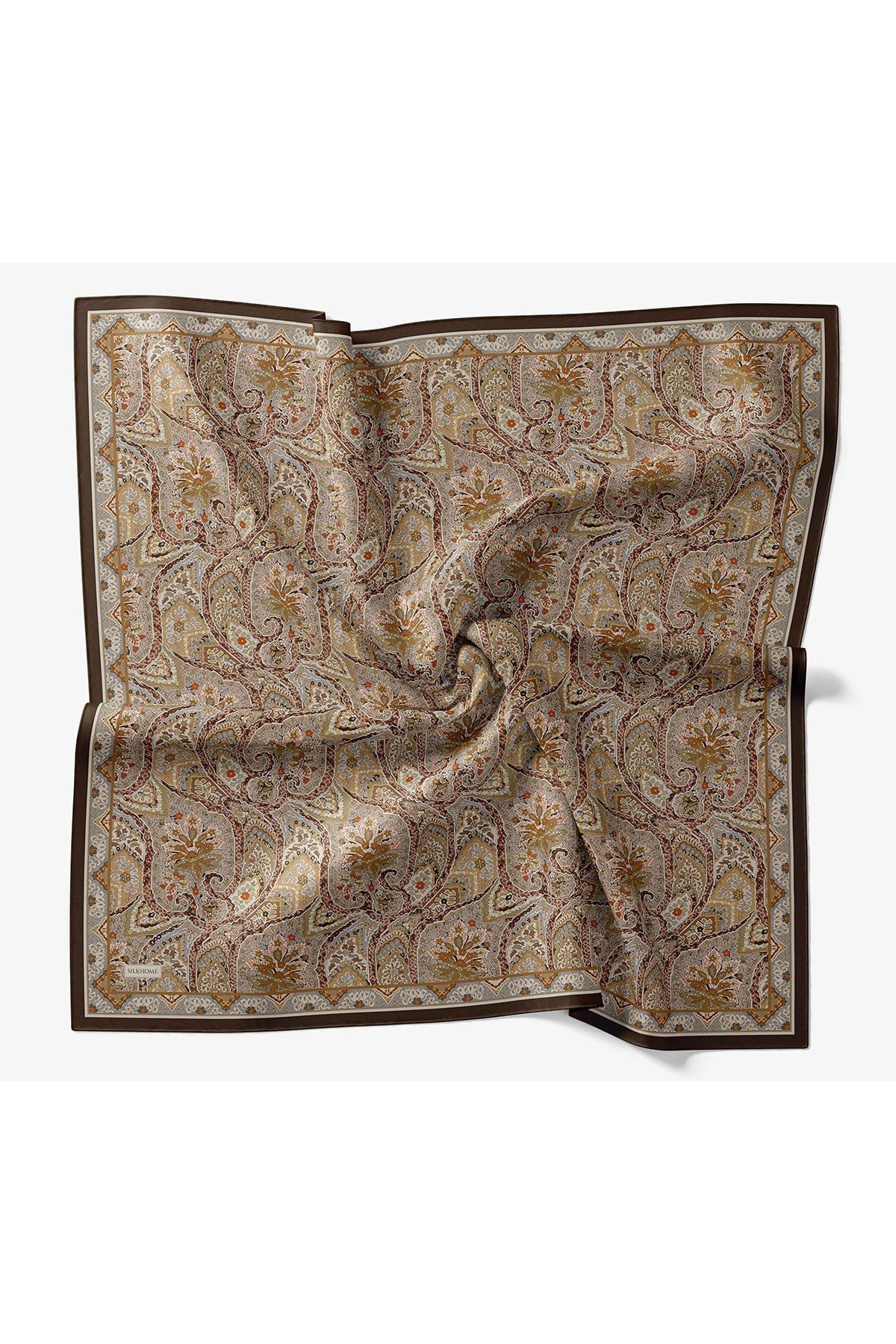 Silk Home Velora Eşarp Vintage Paisley Yeşil Vizon