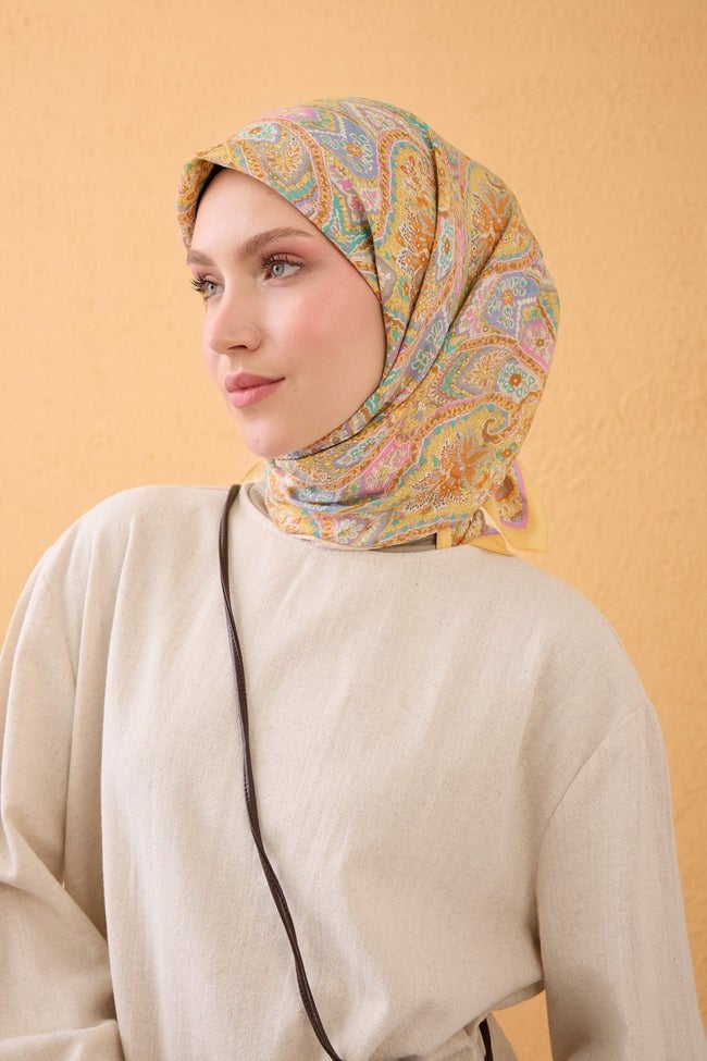 Silk Home Velora Eşarp Vintage Paisley Sarı