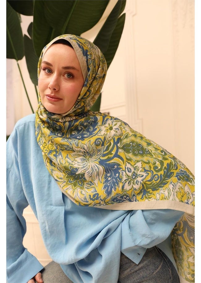 Silk Home Yağ Yeşili  Mayda Şal
