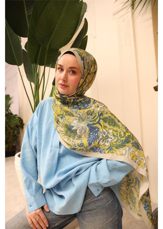 Silk Home Yağ Yeşili  Mayda Şal