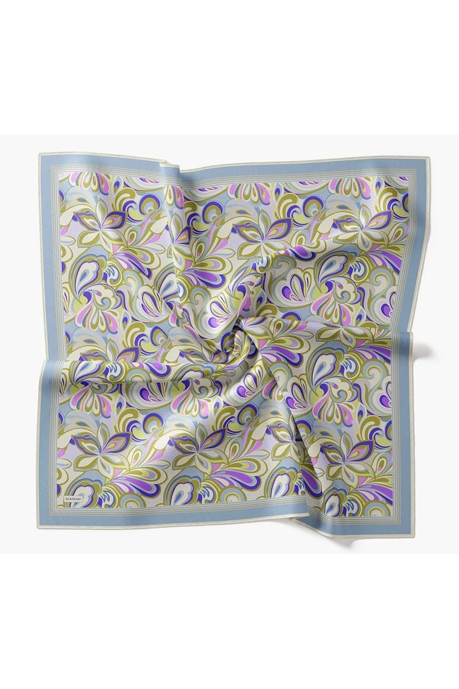 Silk HomeVelora Eşarp Aura Floral Bebe Mavisi