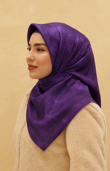Silkhome Shiny Mor Işıltılı Eşarp 51505