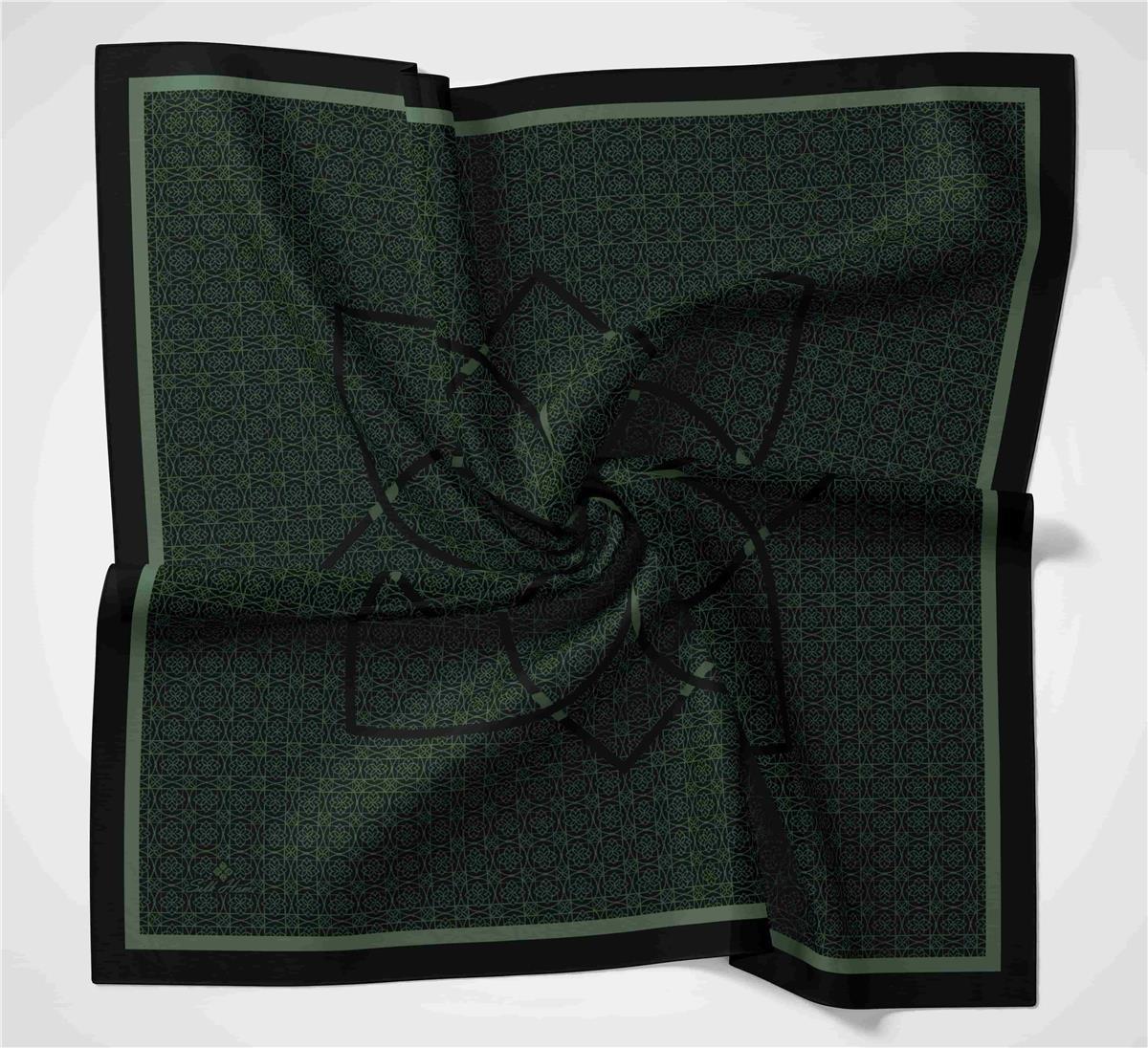 Silkhome Shiny Petrol Yeşili, Yeşil Işıltılı Eşarp IST75002-07