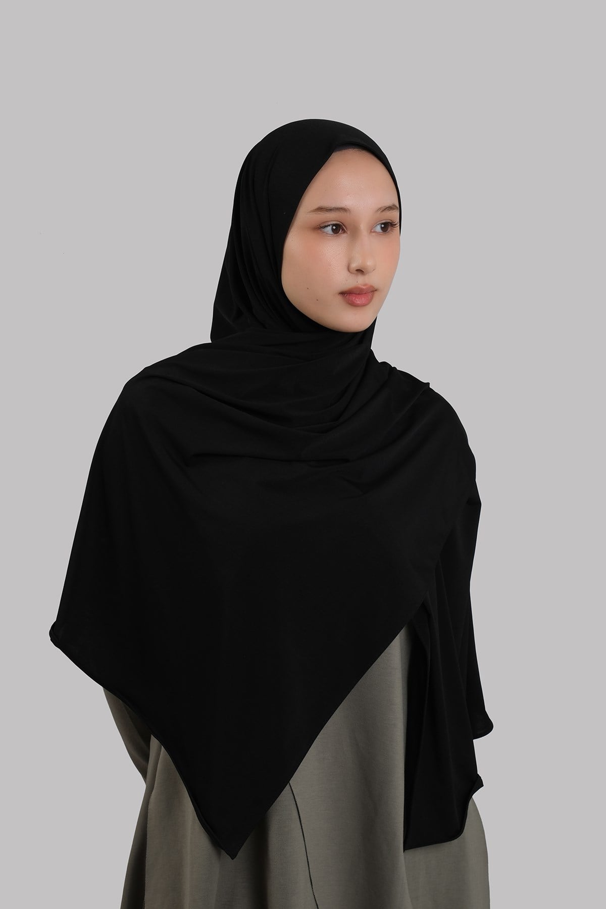 Siyah Düz Klasik Şal Dikişli Premium Jersey Sade 202129_01