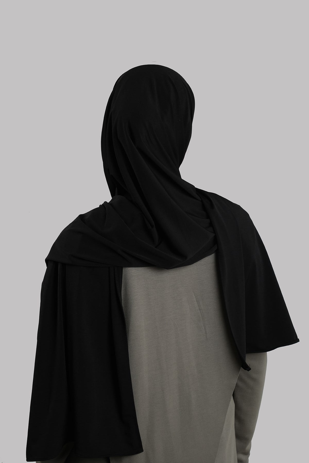 Siyah Düz Klasik Şal Dikişli Premium Jersey Sade 202129_01