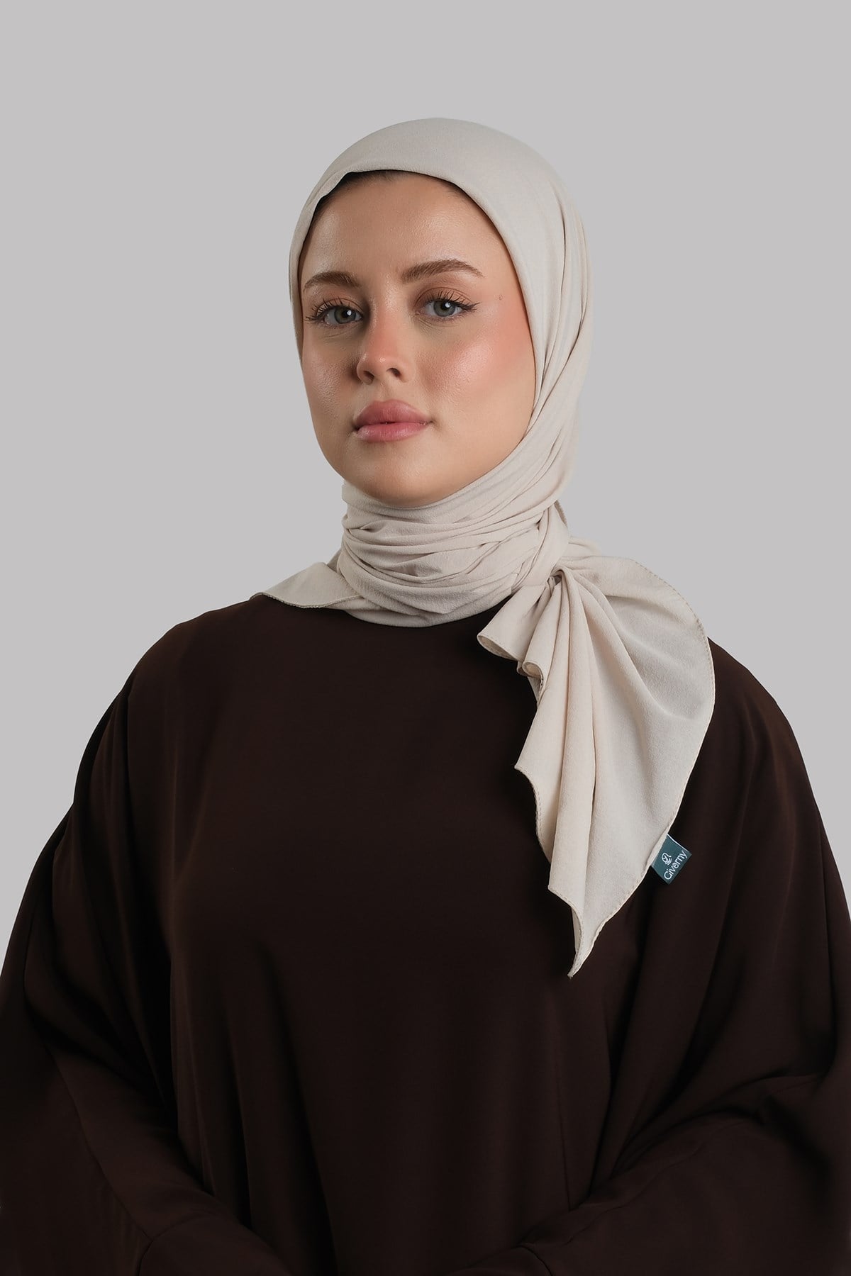 Ten Düz Klasik Eşarp İtalyan Dikişli Relax Kumaş Sade 202209_45