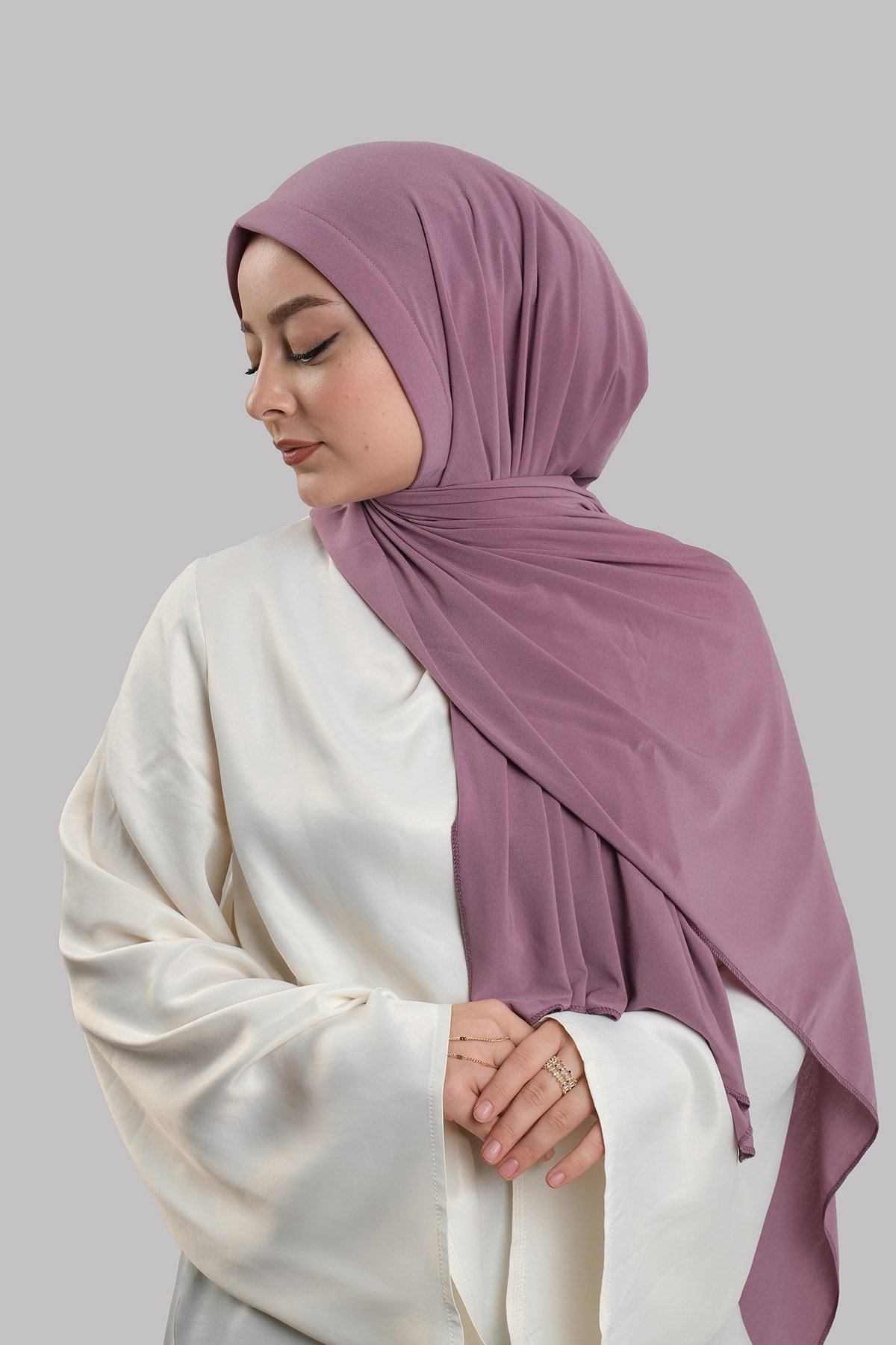 Violet Pratik Hazır Geçmeli Şal Sandy Önü Süngerli 2412_21
