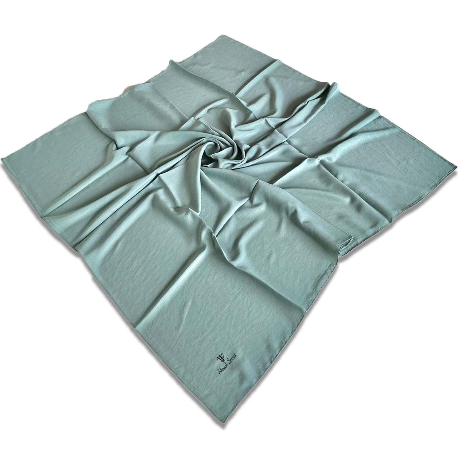 Viscon Cotton Eşarp Su Yeşili Antrasit - 32048