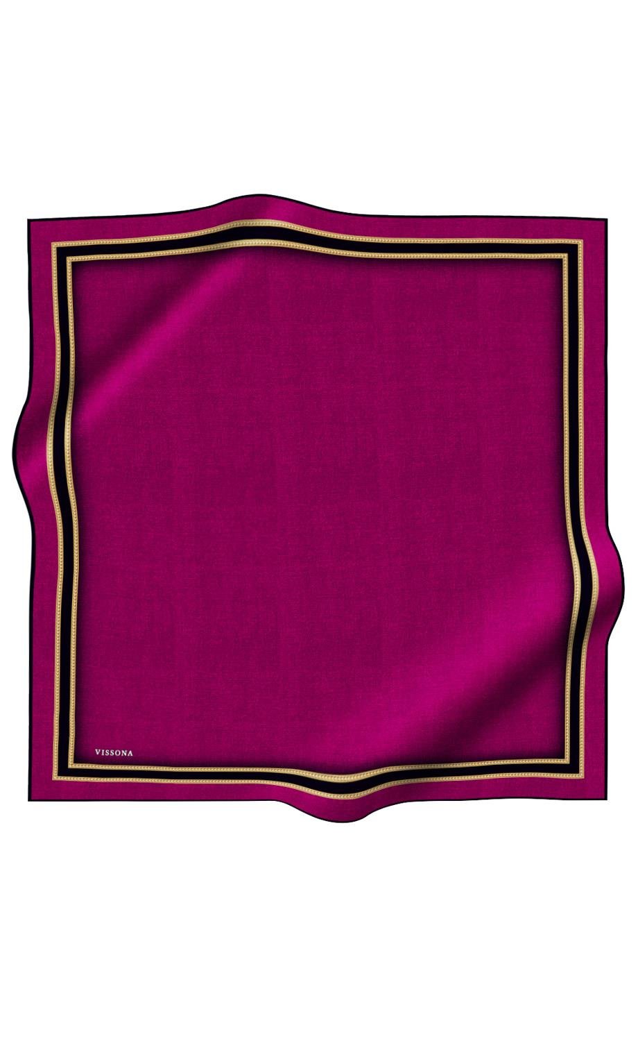 Vissona Tivil İpek Eşarp 10476-0026-0001 Pembe  Karışık  Desen