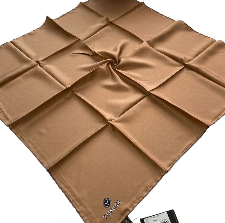 Vissona Tivil İpek Eşarp 50327 - 0044 Camel
