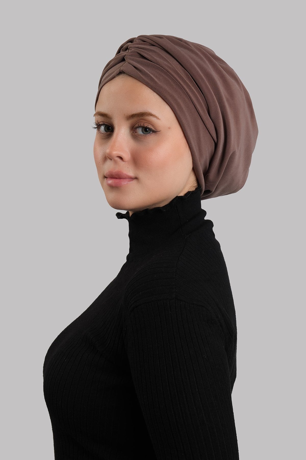 Vizon Drapeli Salaş Tesettür Bone Sandy Büzgülü 2315_10