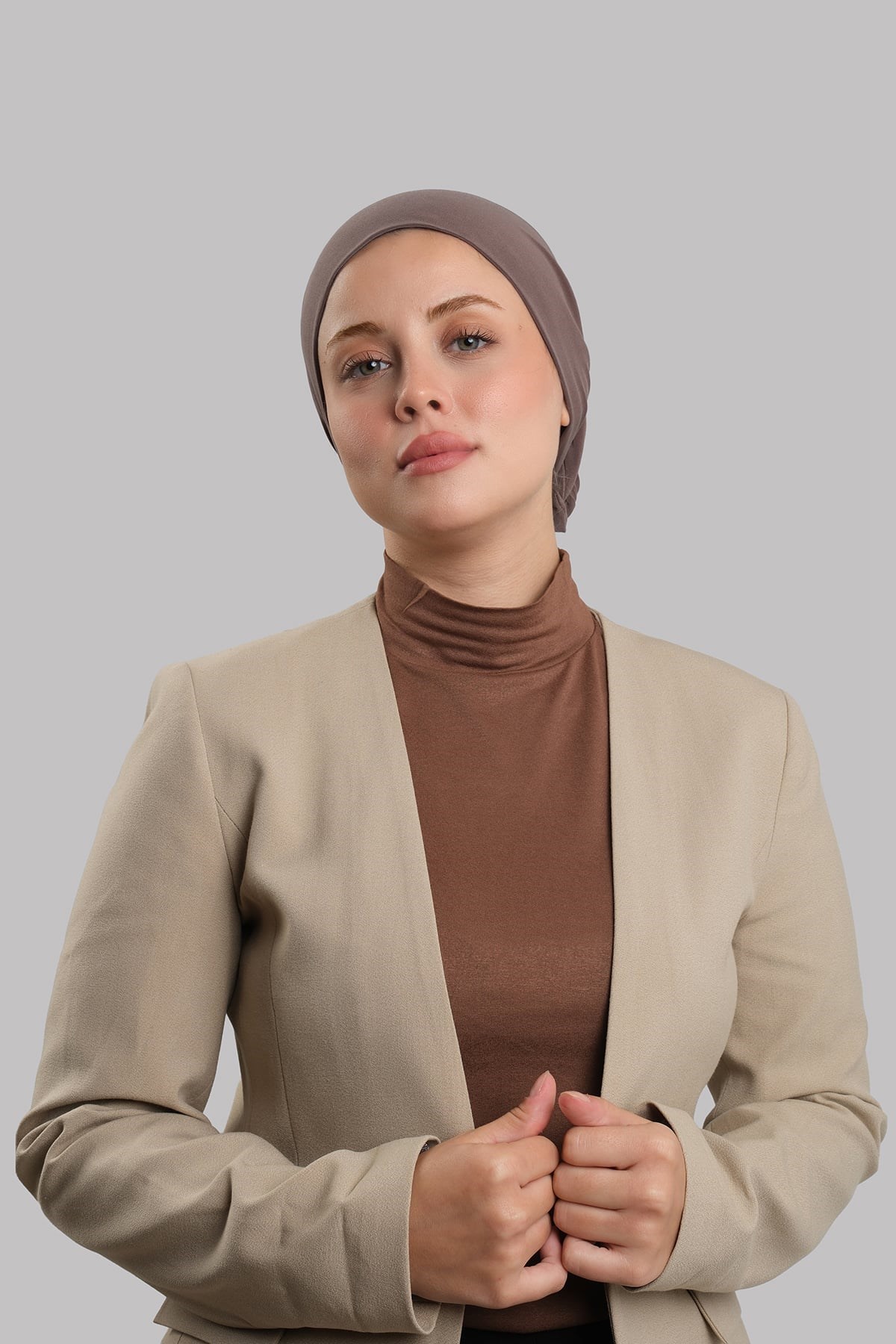 Vizon Versa Kuyruklu Pratik Tesettür Bone Sandy Büzgülü 2515_10