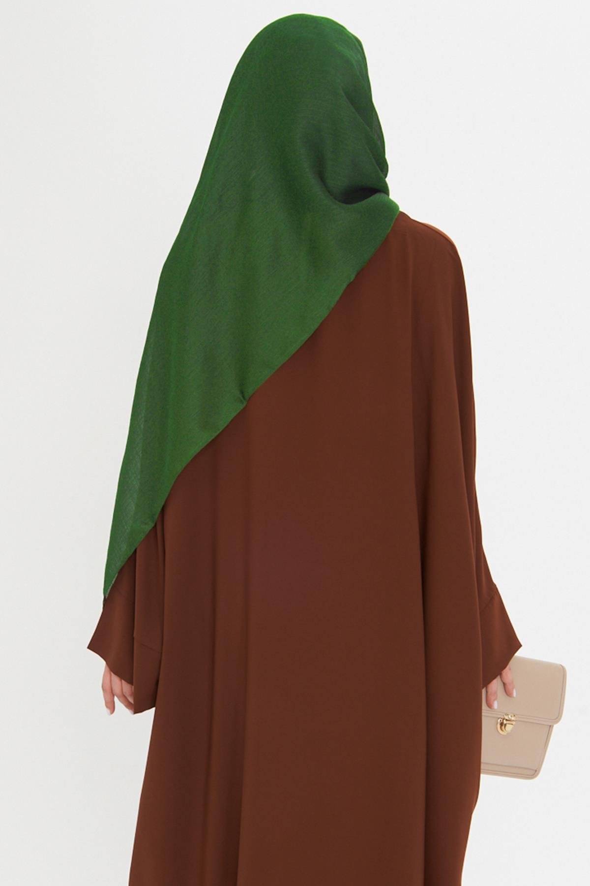 Zümrüt Düz Klasik Şal Turlu Polyester Lüx Janjan 202126_37