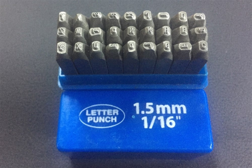 Harf Damga Seti  A-Z   1,5 mm-Plastik Kutu