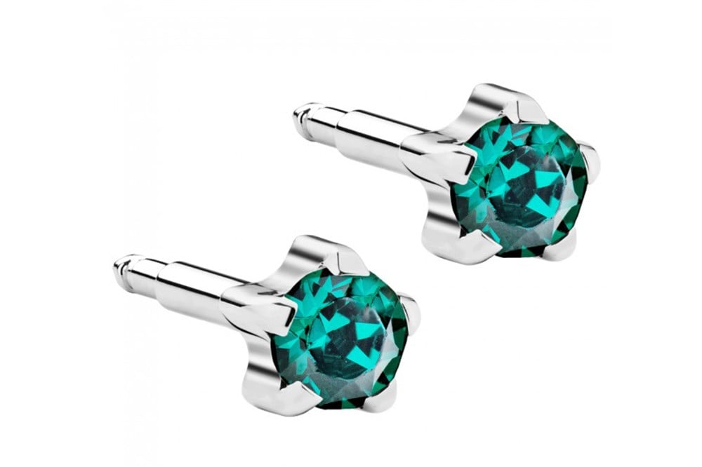 Nina Kulak Delme Küpesi - Tırnaklı- White Topaz