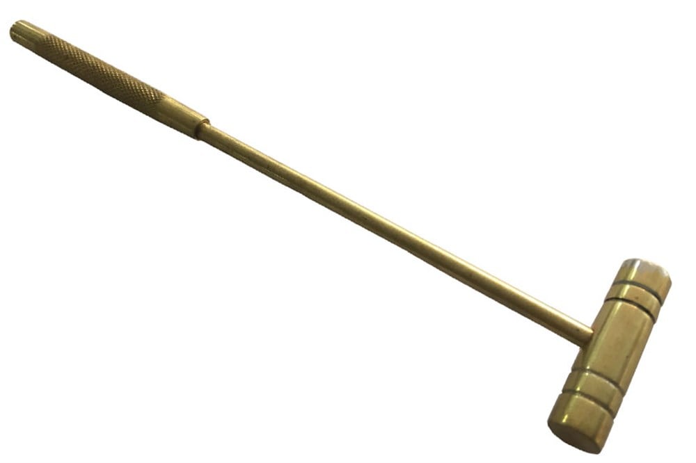 Perçin Çekici-Prinç-Silindir-Düz/Düz -Metal Sarı Saplı