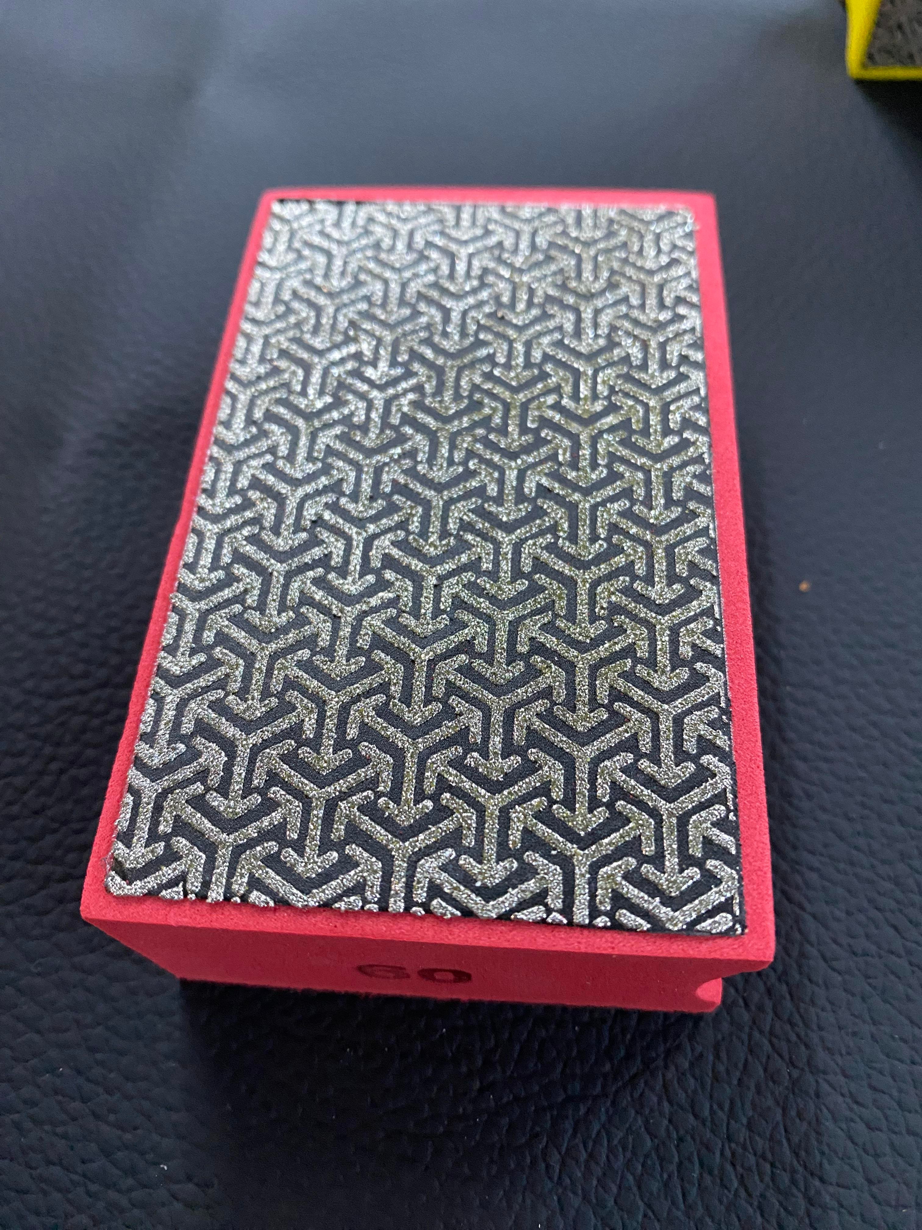 Elmas Kumlama Süngeri-Kırmızı-No:60 --90x55 mm