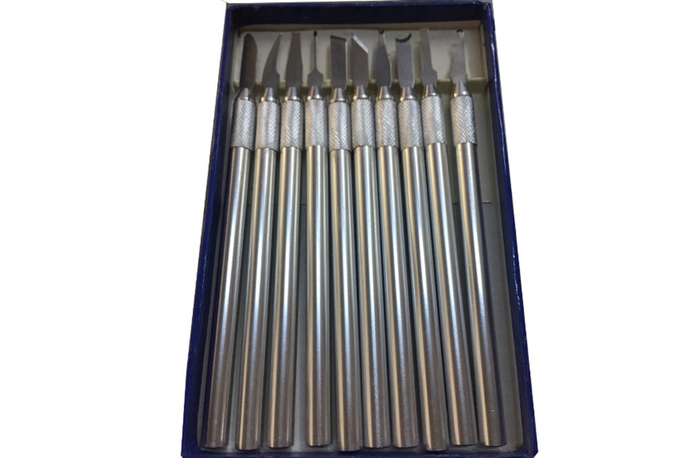 Mum Dizayn Bıçak Seti-Alüminyum Saplı-10lu-YBSAM