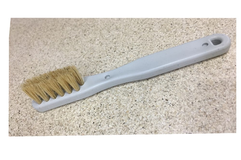 Plastik Saplı Kıl Fırça-Beyaz Kıl-Mini