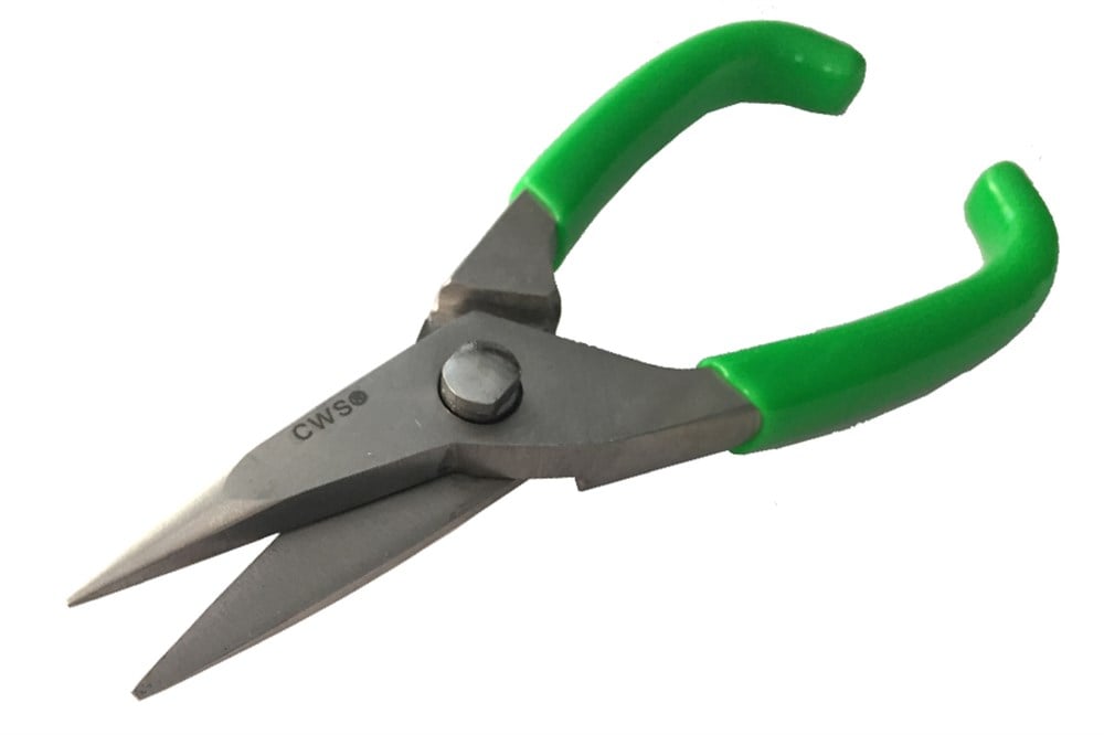 SH-51484 Makas-Sivri Ağızlı 165 mm-Yeşil PVC Saplı