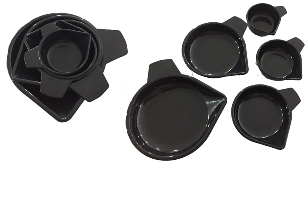 Taş Kefesi-5'li Set-Siyah Plastik-PRC