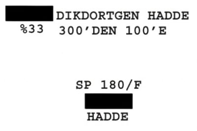 SP 180/F Dikdörtgen Hadde  300-100