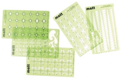 CA-5110 Matt Dizayn Şablon Seti 5li