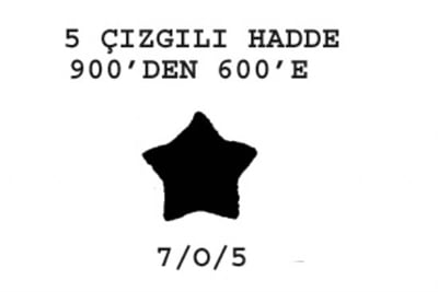 7/O/5 Çizgili Hadde  900-600