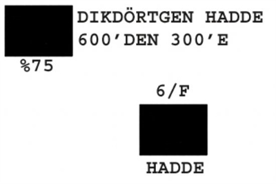 6/F Dikdörtgen Hadde  600-300