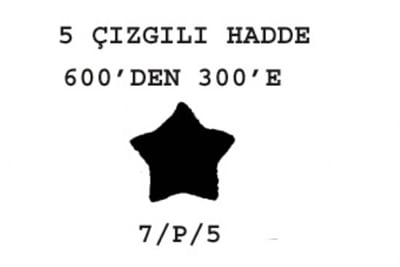 7/P/5 Çizgili Hadde  600-300