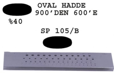 SP 105/B Oval Hadde 900-600