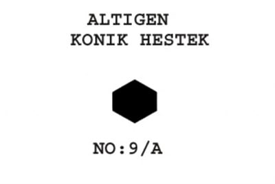 9/A Konik Heştek Altıgen 140-040  17'