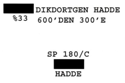 SP 180/C Dikdörtgen Hadde  600-300