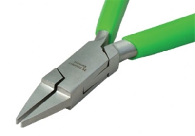 OP-51343 Dar Düz Dişsiz Pense 3 mm Ağız Yeşil PVC  P 564
