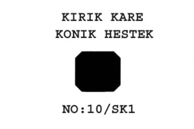 10/SK1 Konik Heştek Kırık Dikdörtgen 6x5/16x15  17'